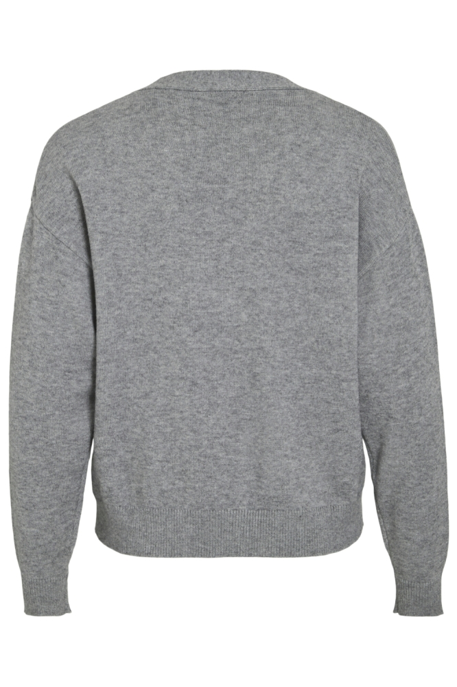 VIRIL V-NECK KNIT CARDIGAN - NOOS 14107411 Medium Gray Melange